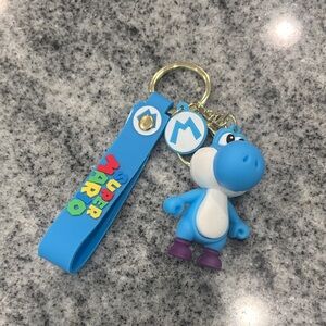 Nintendo Super Mario Blue Yoshi Keychain